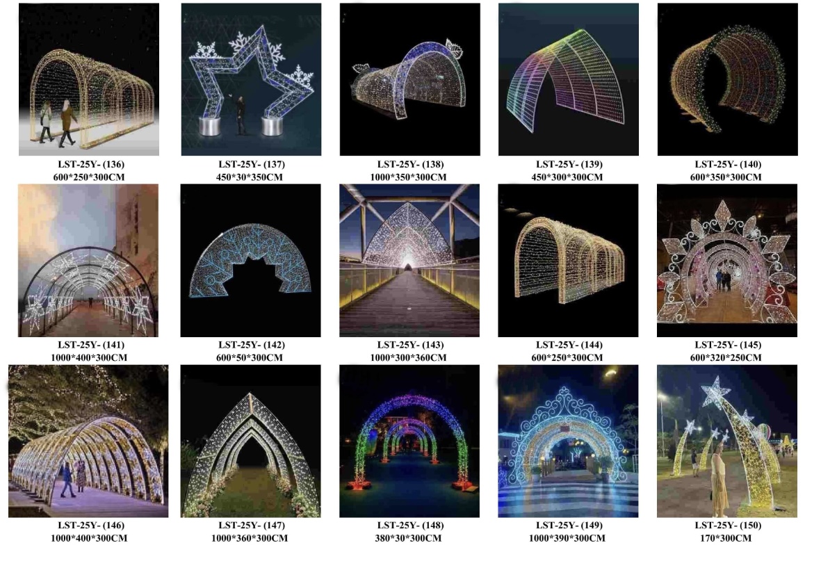 Arches & Tunnels — reference sheet with part numbers